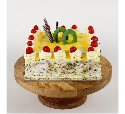 Cream Drop & Cherry Pineapple Cake- Half Kg