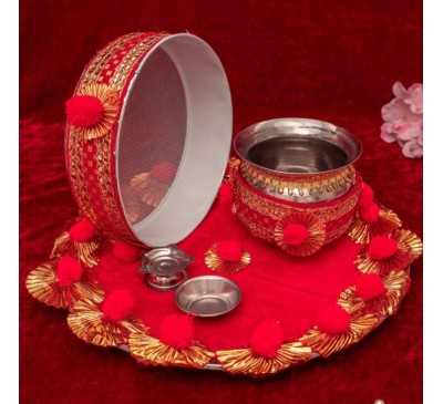 Special Karva Chauth Pooja Thali Gift Combo
