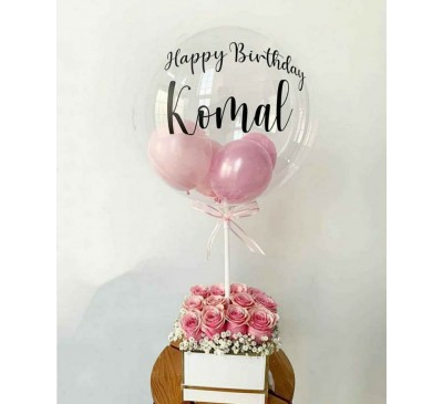 Balloon with Flower Box