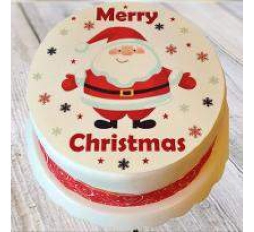 Merry Christmas Photo Cake