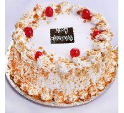 Delicious Merry Christmas Butterscotch Cake