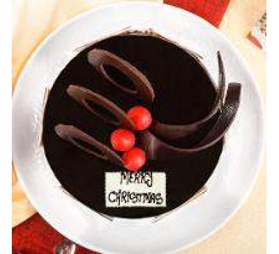 Chocolate Truffle Christmas Cake