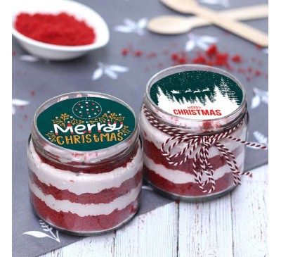 Cake in Jar for Christmas