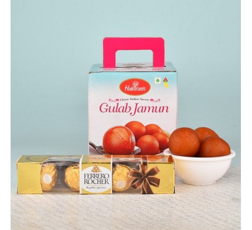 Diwali Combo of Gulab Jamun And Ferrero Rocher 