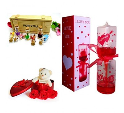 Love Meter With 7 Message Bottle Heart Shape 
