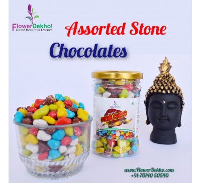 100% Natural Stone Chocolate River Stone Candy milk stone choco  200g